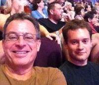 Ryan Goldstein and his dad at a Paul McCartney concert at the Wachovia Center in Philadelphia
