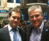 Ryan Goldstein and Duncan Niederauer, CEO of the New York Stock Exchange